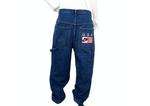 Nike USA 1990s Stitched Blue Denim Baggy Carpenter Style Jeans