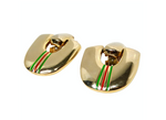 Paolo Gucci 1980s 18k Gold Plated Door Knocker Clip-On Earrings