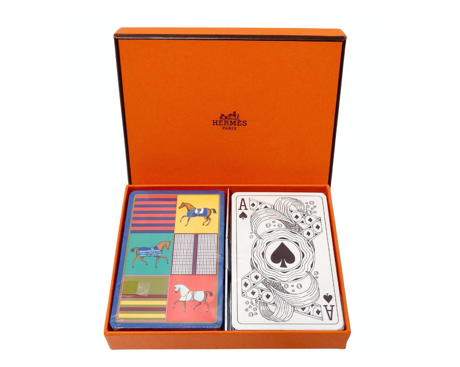 大特価 Hermes Misty by Vintage – Set Box Card Playing 2-Deck トランプ