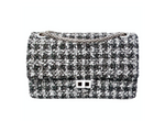 Chanel 2019 2.55 Black & White Tweed Iridescent 226 Reissue Double-Flap Bag