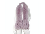 1990s Neiman Marcus Blush Purple Dyed Fox Fur Scarf