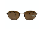1990s Giorgio Armani Brown Tinted & Gold-Tone Metal Sunglasses