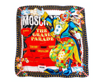 Moschino The Grand Parade Colorful Circus Print Silk Scarf