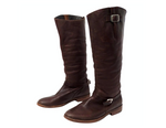 Golden Goose Limited Handmade Brown Leather Riding Boots