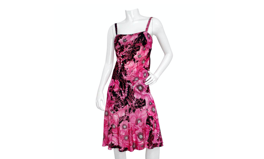 1990s Gianni Versace Couture Floral Print Top & Skirt Set 1990s Gianni Versace Couture Floral Print Top & Skirt Set