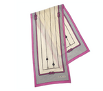 Vintage Celine Rope & Pulley Motif Silk Scarf