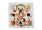 Vintage Hermes "Plaza de Toros" Matador Scene Printed Silk Scarf