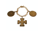 1970s 12k Gold Filled U.S. Military Service Medals Charm Bracelet - 1 of 20