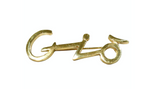 1980s Giorgio Armani "Gio" Gold Plated Brooch