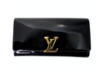 Louis Vuitton Black Patent Leather Louise Clutch