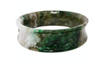 Jade Hand-Carved Gradient Jadeite Bangle