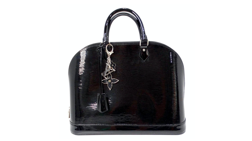 Louis Vuitton Black Electric Epi Leather Alma Handbag