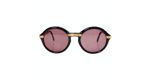 Cartier Black Cabriolet Round Sunglasses circa 1991