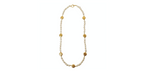 Chanel Gold-Tone Coin & Costume Pearl Necklace