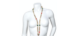 Karl Lagerfeld Pearl & Glass Beaded Chain Link Necklace circa 1990s