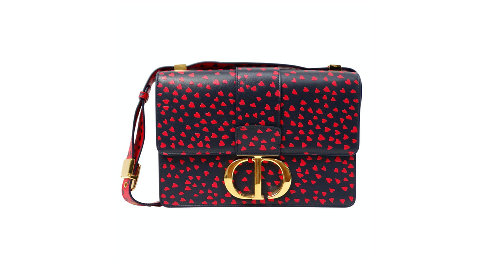 Christian Dior "I Love Paris" 30 Montaigne Heart Flap Bag