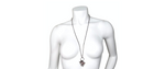Christian Dior Crystal Charms & Silver-Tone Chain Pendent Necklace