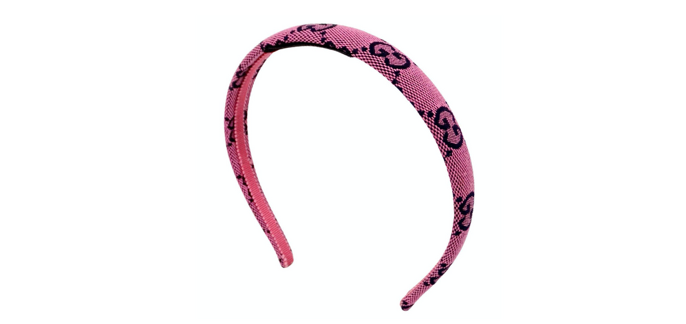 Gucci Pink GG Monogram Canvas Headband