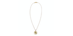 14k Gold "You're An Angel" Round Engraved Pendant Necklace circa 1963