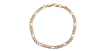 Italian 14k Gold Chain Link Bracelet circa 1990s