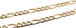 Italian 14k Gold Chain Link Bracelet circa 1990s