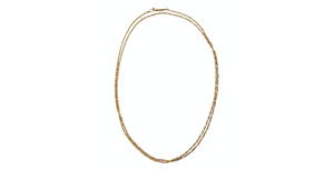 Long 14k Gold Rope Chain Necklace circa 1990s
