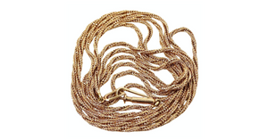 Long 14k Gold Rope Chain Necklace circa 1990s