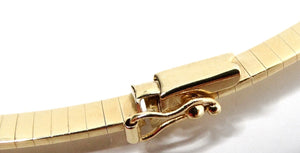 14k Italian Gold Omega Necklace circa 1980s