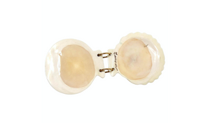 14k Gold Scallop Shell Necklace Pendant circa 1970s