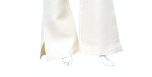 Celine High-Rise Cream Wide Leg Flare Trousers