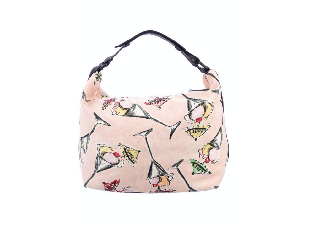 Chanel Iconic Ice Cream Parfait Canvas Print Handbag circa 2003