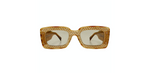 Missoni Brown Acetate Square Sunglasses With Iconic Knit Detailing
