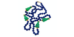 Costume Blue Lapis & Jade Style Beaded Buddha Necklace