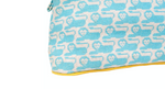 Hermes Bolide 30 Animaux Canvas Lion Print Pouch
