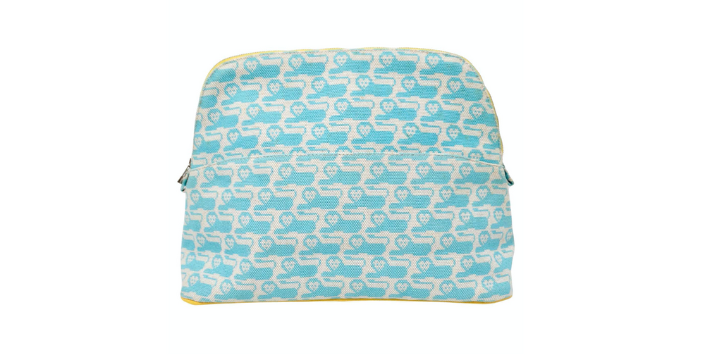Hermes Bolide 30 Animaux Canvas Lion Print Pouch