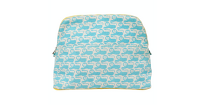 Hermes Bolide 30 Animaux Canvas Lion Print Pouch