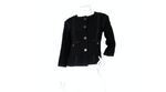 Chanel Black Tweed & Silk Lined Cropped Sleeve Jacket