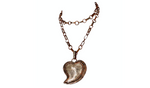 Bolin Hammered Copper & Sterling Silver Heart Pendent Necklace