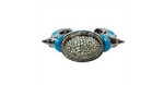 Matthew Campbell Laurenza Sterling Silver Enamel Peacock Cuff Bracelet