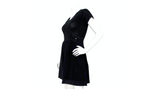 Chanel Black Perforated Cotton Mini Babydoll Dress