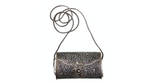Pure Silver Floral Filigree Crossbody Clutch Bag circa vintage