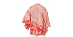 Handmade Japanese Pink Shibori Silk Print Haori Kimono Jacket