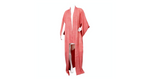 Handmade Japanese Traditional Pink Shibori Print Kimono circa 1950s