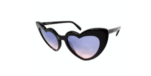 Saint Laurent Acetate Ombre Heart Frame Sunglasses