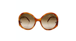 Chloe Blonde Tortoise Round Oversized Sunglasses