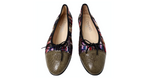 Chanel Tweed Lizard Interlocking CC Cap Toe Ballet Flats