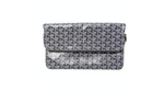 Goyard Grey Goyardine Sainte Marie Foldable Clutch Bag