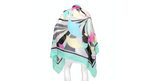 Emilio Pucci Large Pareo Orchidea Abstract Print Cotton Scarf