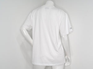 Chanel White Cotton Interlocking CC Embroidered Logo Uniform T-Shirt