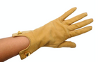 Hermes Tan Suede Leather Rockstud Gloves circa 1990s